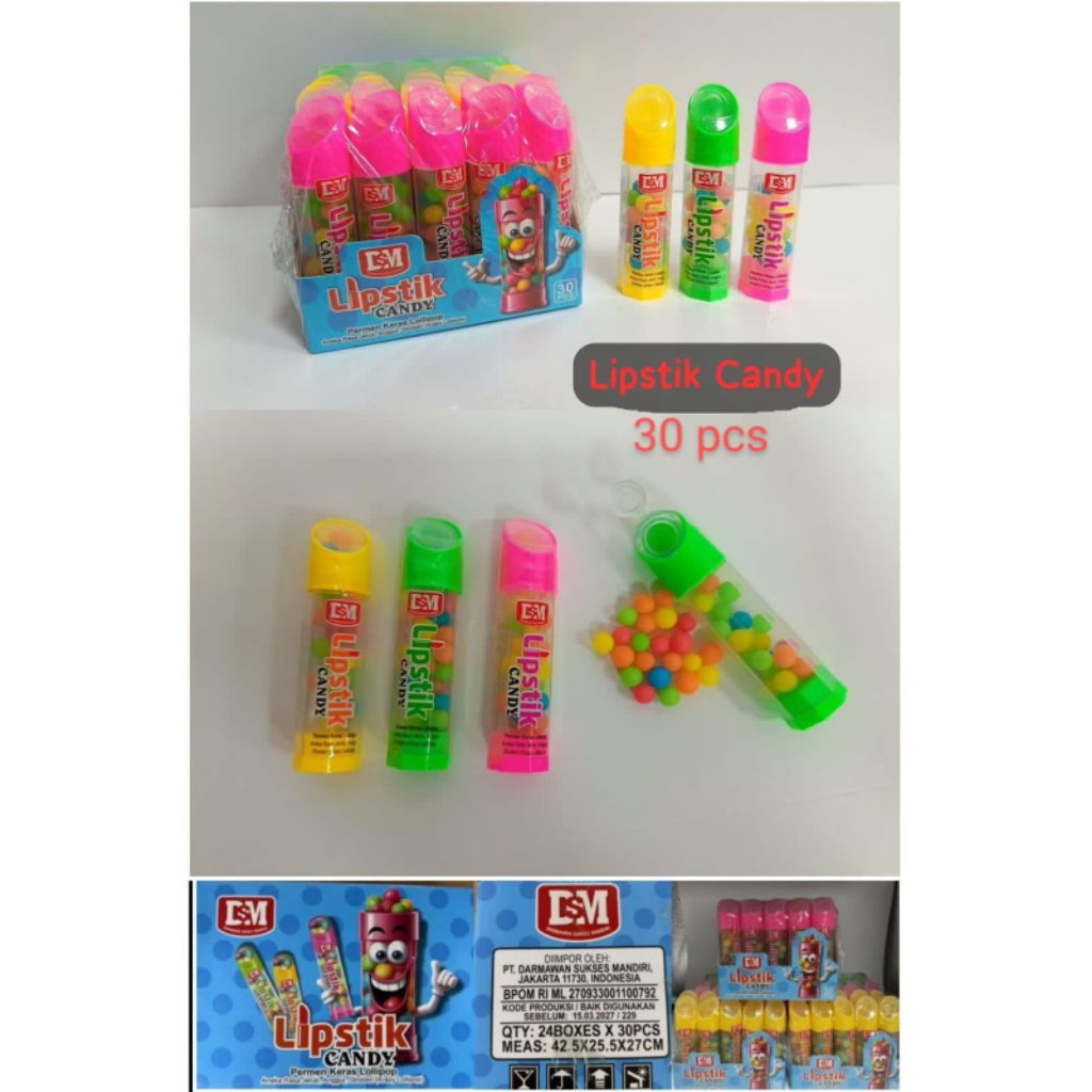 

PROMO PERMEN LIPSTIK CANDY ISI 30 PCS