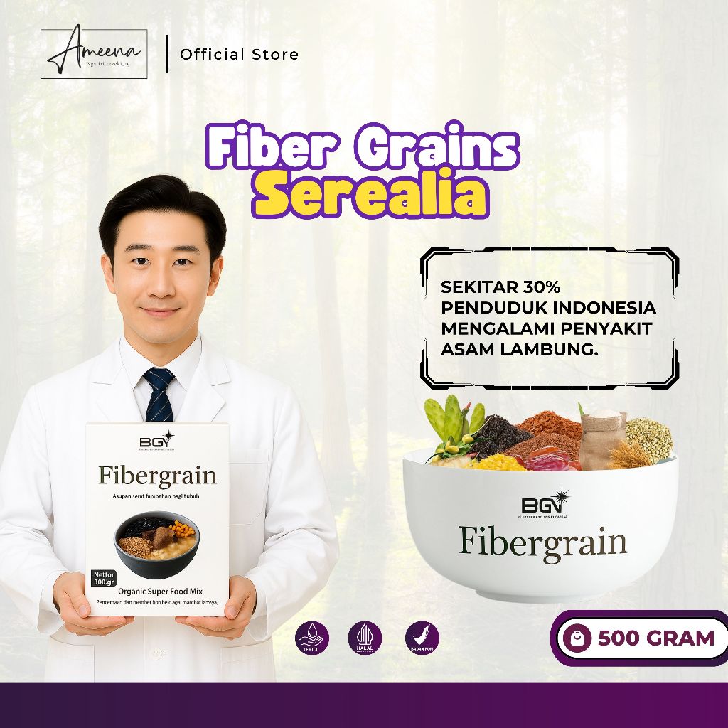 

Fibergrain Fiber Serat Sehat Kemasan Box 500 Gram
