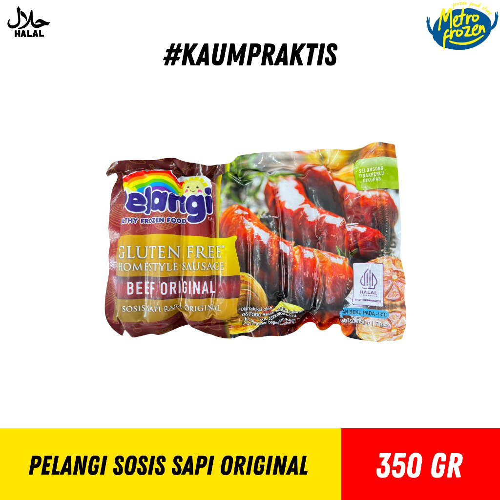 

PELANGI Soaia Sapi Original 350gr //sosis sapi anak //beef sausage kids