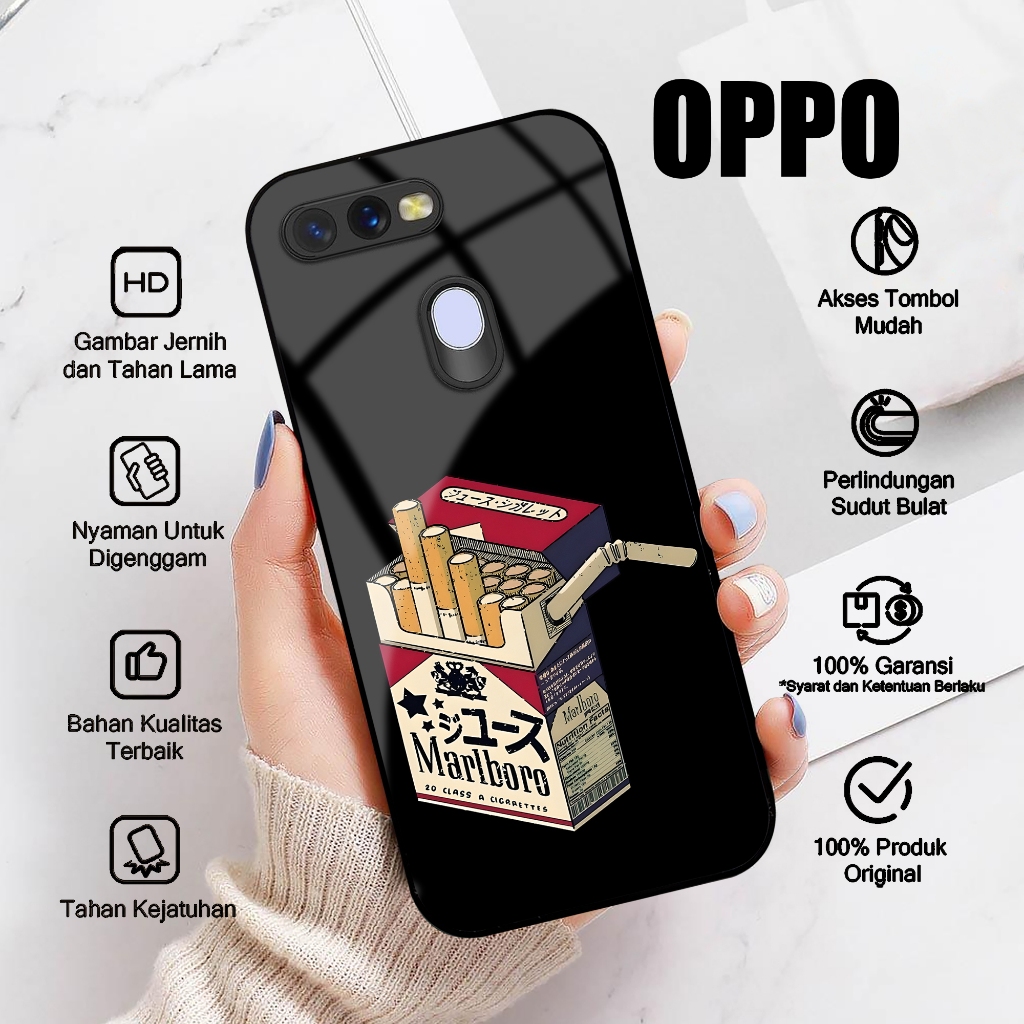 Case OPPO A5S OPPO A7 Casing OPPO A11K OPPO A12 A7X A12E A12S Motif ROKOK Softcase Glossy Hardcase G