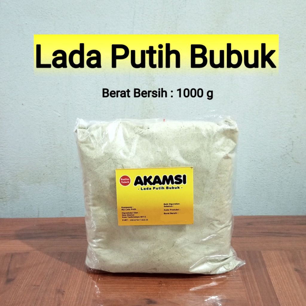 

Lada Putih Bubuk 1 kg / Merica Bubuk Akamsi