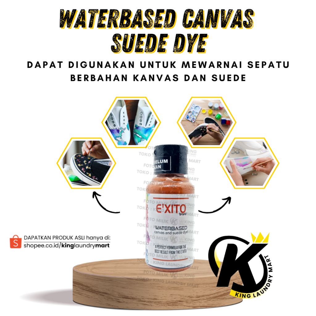 

EXITO - CANVAS & SUEDE DYE - 80 ML - 684 - BURNT SIENA - WATERBASED CANVAS & SUEDE DYE CAT