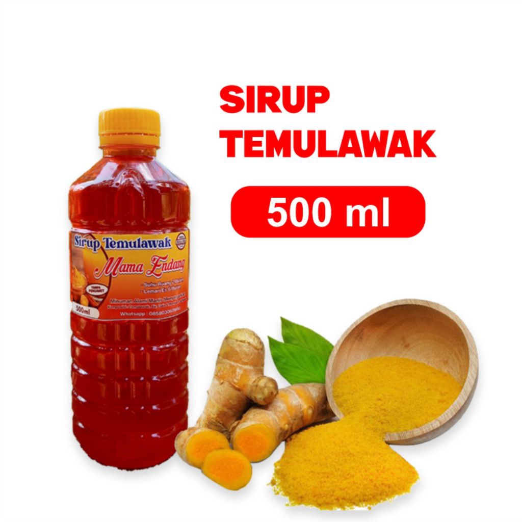 

Sirup Temulawak Mama Endang manis segar 500ml - minuman kesehatan |100% gula asli