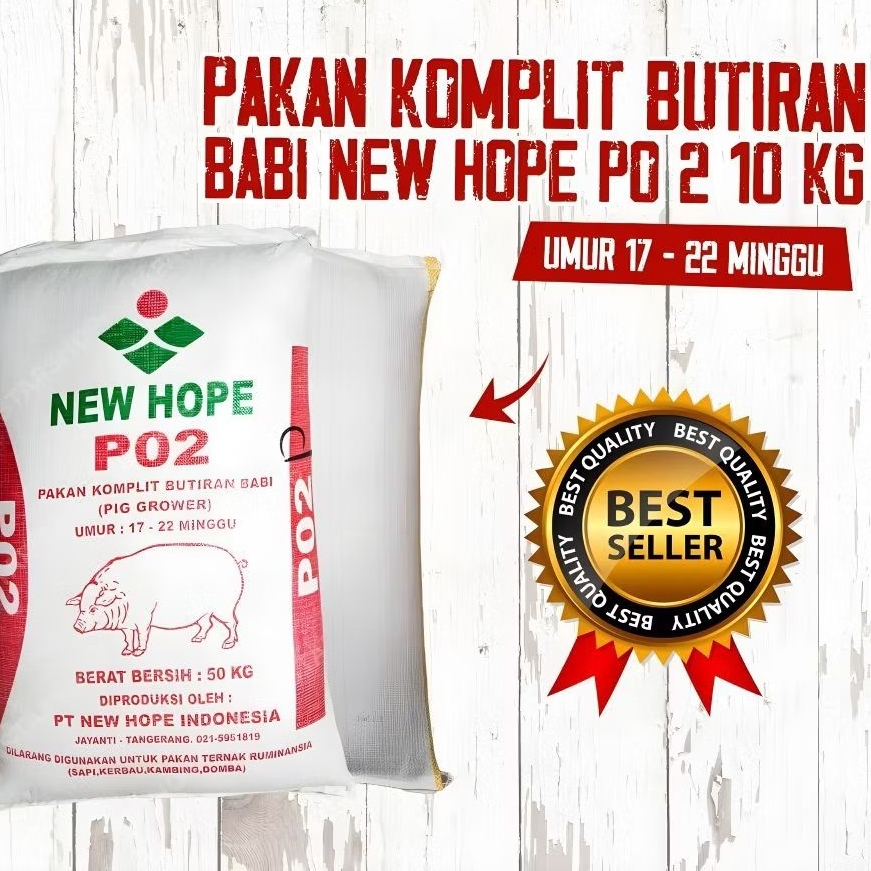 Pur P02 babi 1kg pedaging pakan ayam bebek entok dll Berkualitas original