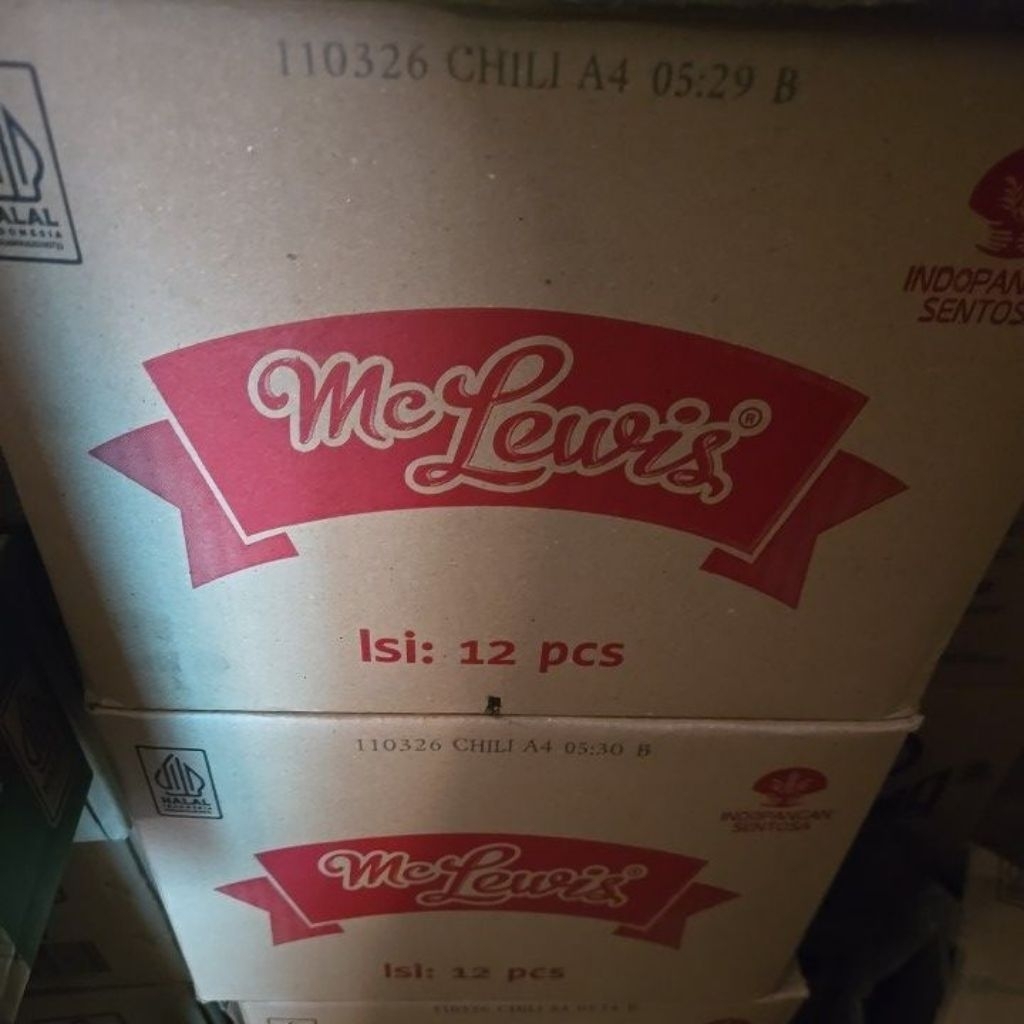

saos sambal mclewis 1kg dus an isi 12 pcs