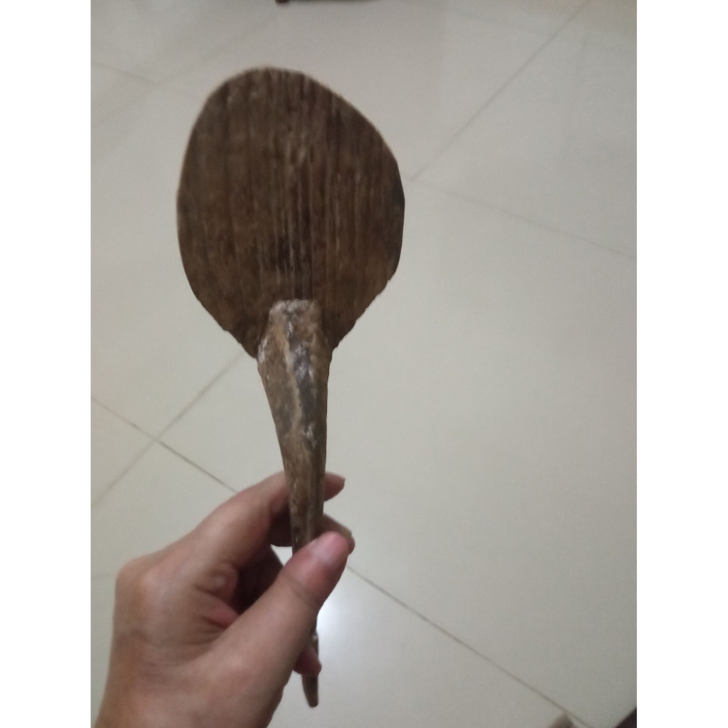 centong kayu JATI jadul lawasan tua bekas pakai antik  lawasan  langka mungil