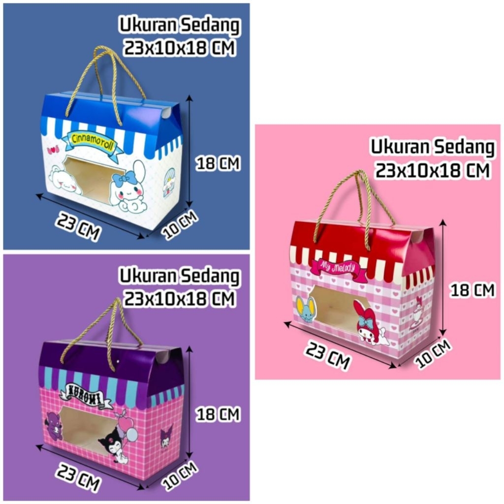 

paperbag anak ulang tahun goodiebag snack acara ulang tahun uk 23*10*18Cm
