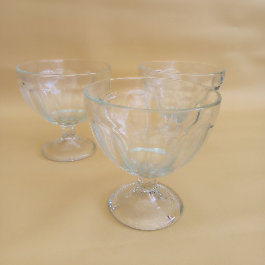 Gelas Kaca Ice Cream besar IC-507 [ 3 Pcs ] Gelas Es Teler/ Gelas Es Campur/ Gelas Mangkok