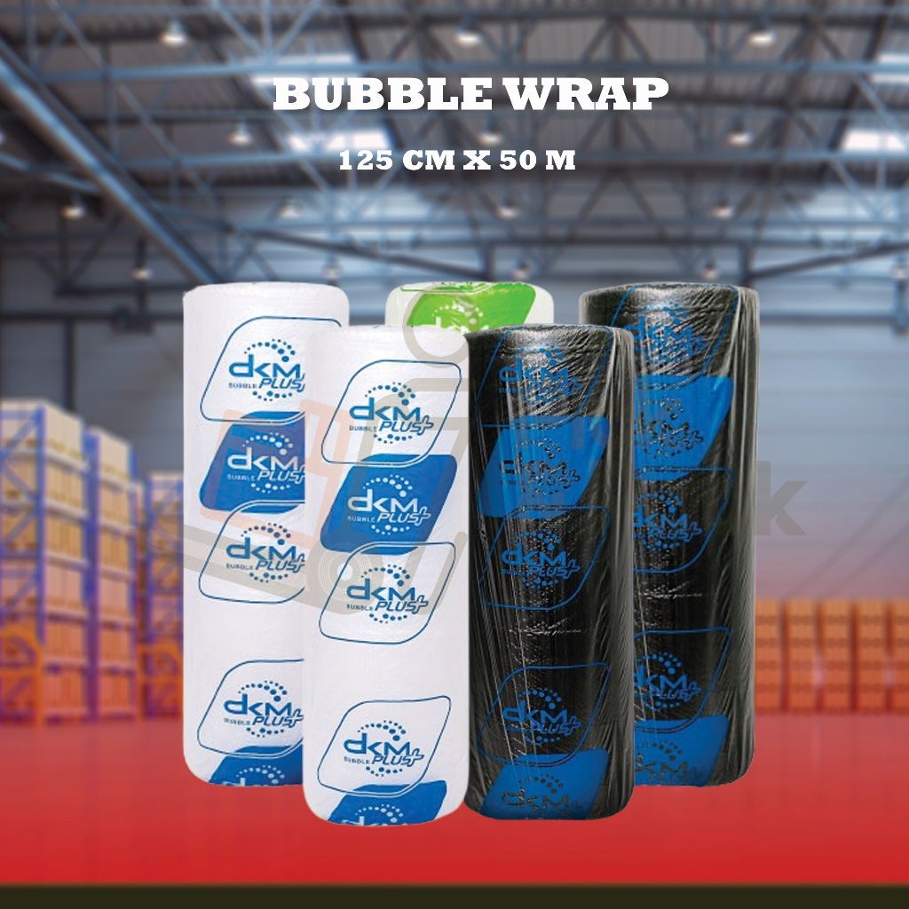 

[2.4 kg] PICKNPACK Bubble Wrap Bening/Hitam 2.4kg Lebar 125cm Panjang 50meter Bubble 125cm x 50m