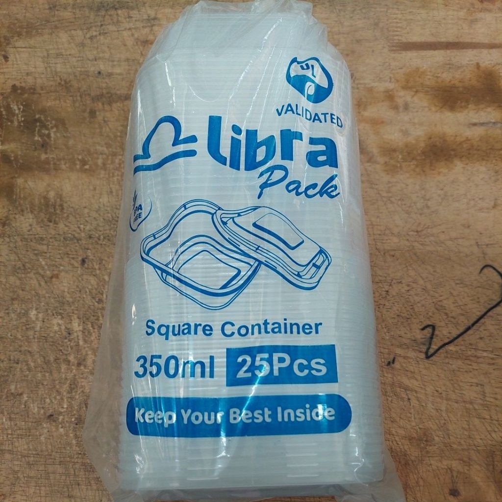 THINWALL 350 ML SQUARE ISI 25PCS
