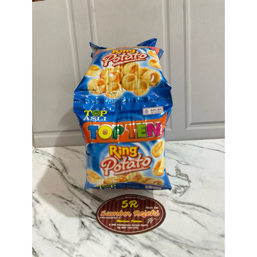 

RING POTATO TOP TEN ISI 10 PCS BERAT 80gram
