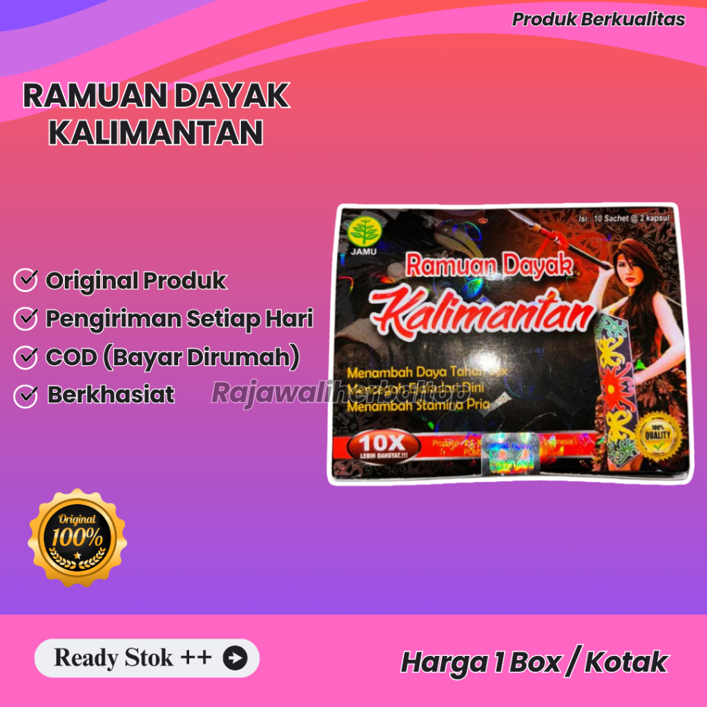 

Kapsul Ramuan Dayak Kalimantan Original 100%