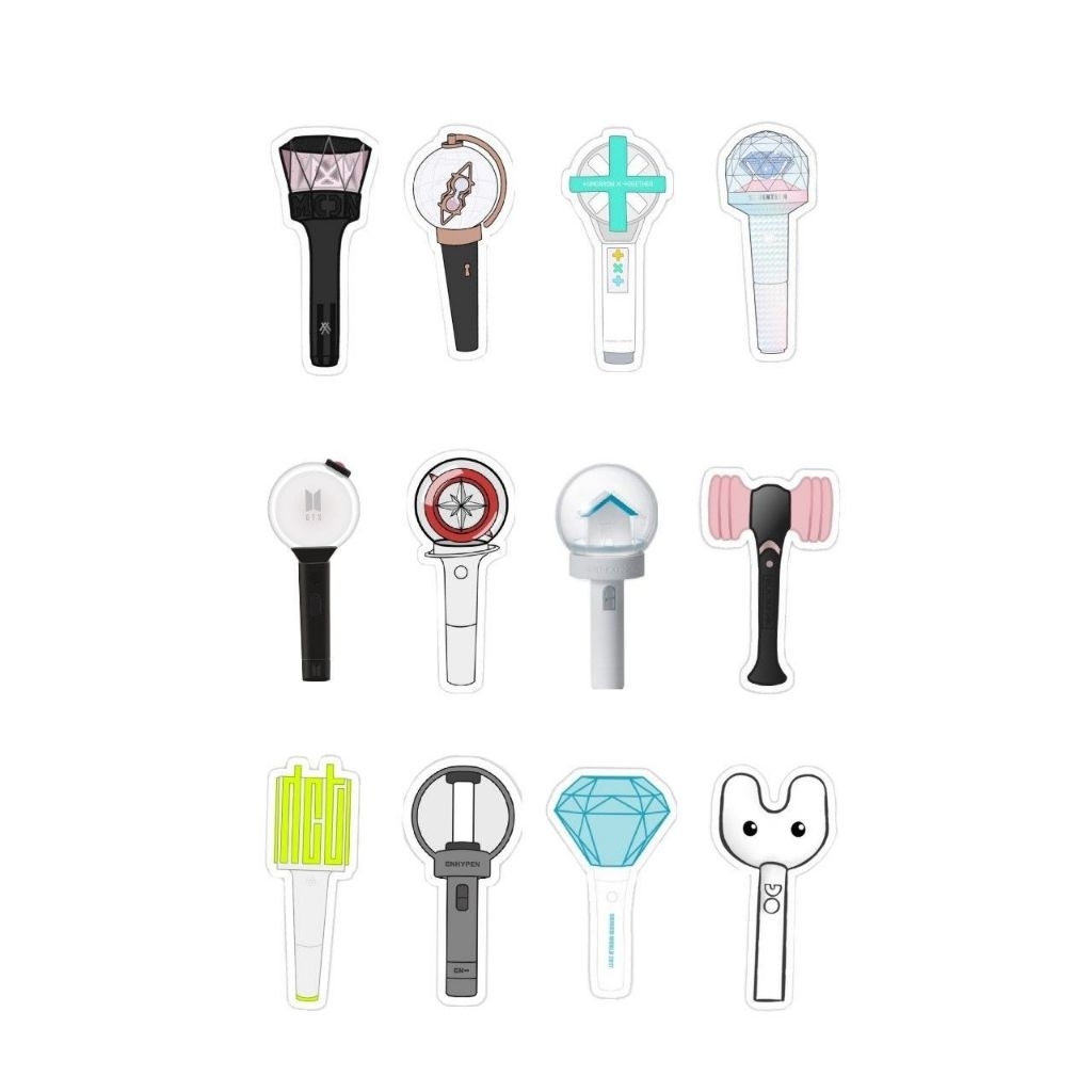 

Stiker pack lightstick Idol K-pop
