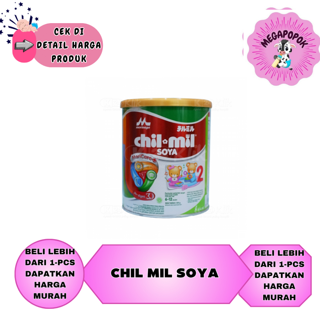 MORINAGA Chil Mil Soya Usia 6-12Bulan 200GR/300GR/600GR/megapopok