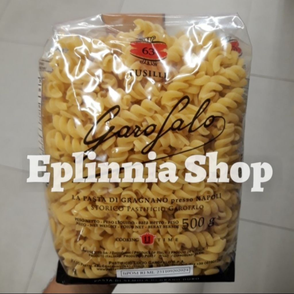 

Garofalo N 63 Fussili 500 gr - Pasta Fusilli Fusili