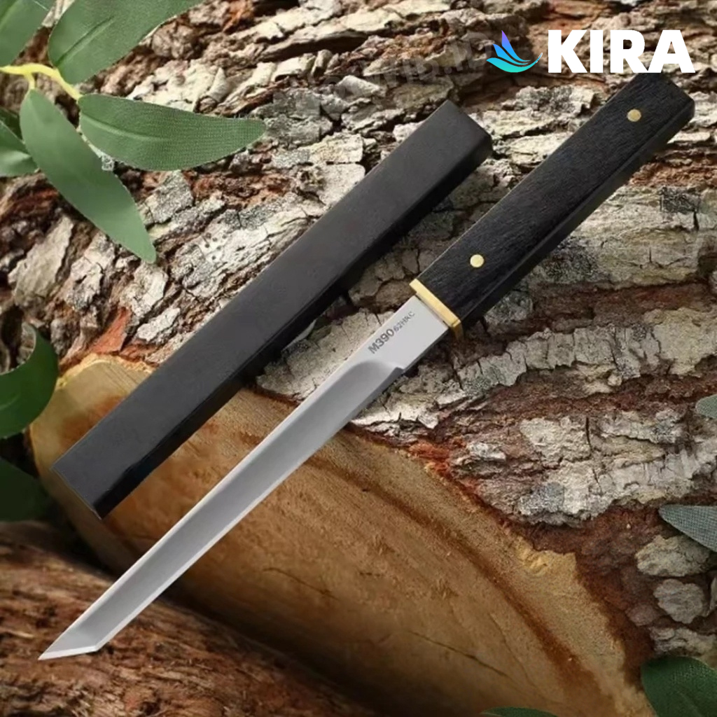 KIRA Pisau Baja Super Tajam  Pisau Survival Baja Tajam Original  Pisau Dapur Pisau Stainless Steel