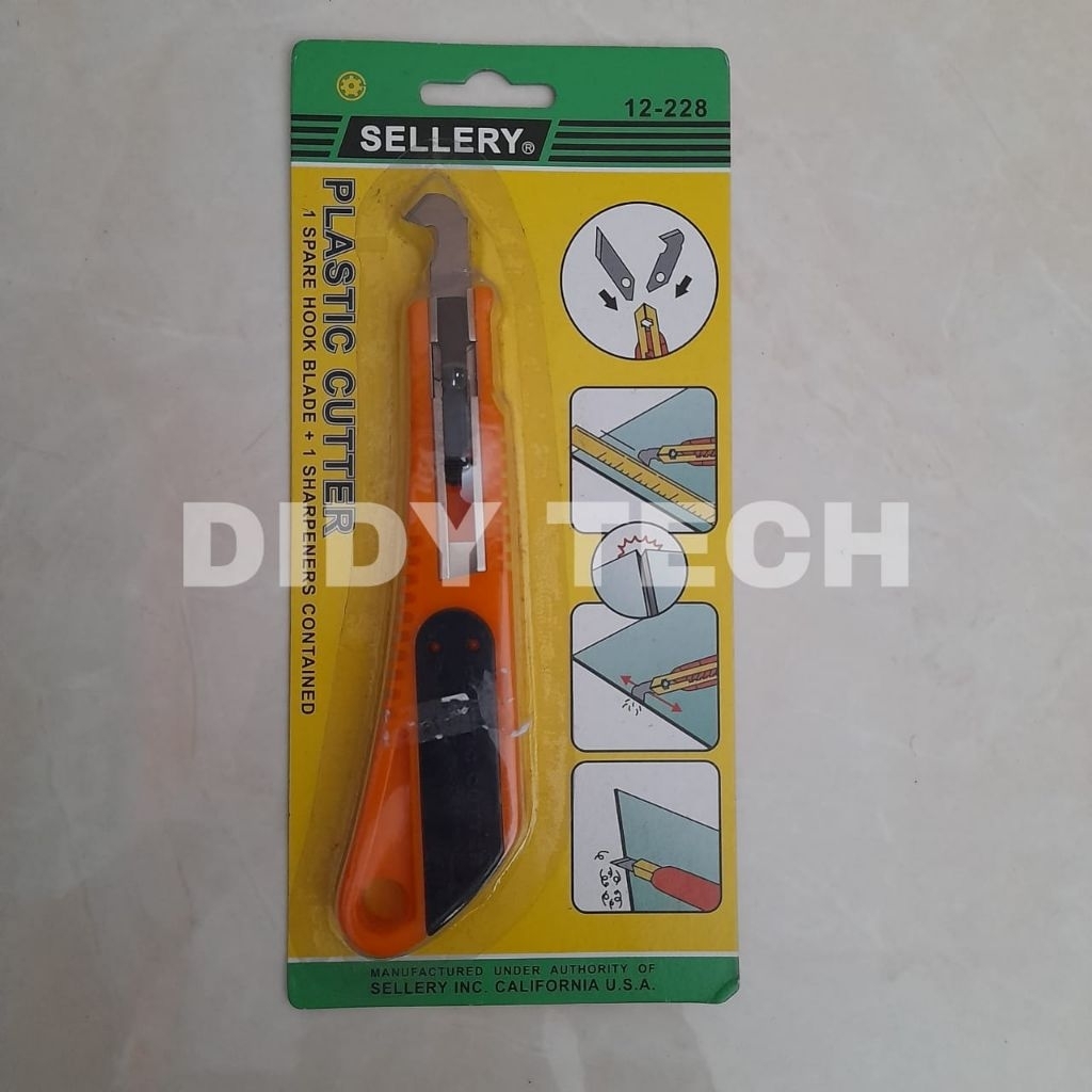 

Pemotong plastik (plastic cutter) merek Sellery, dengan nomor model 12-228.