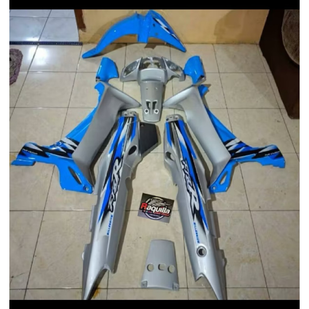 COVER BODY HALUS FIZR BIRU SILVER DAN STRIPING