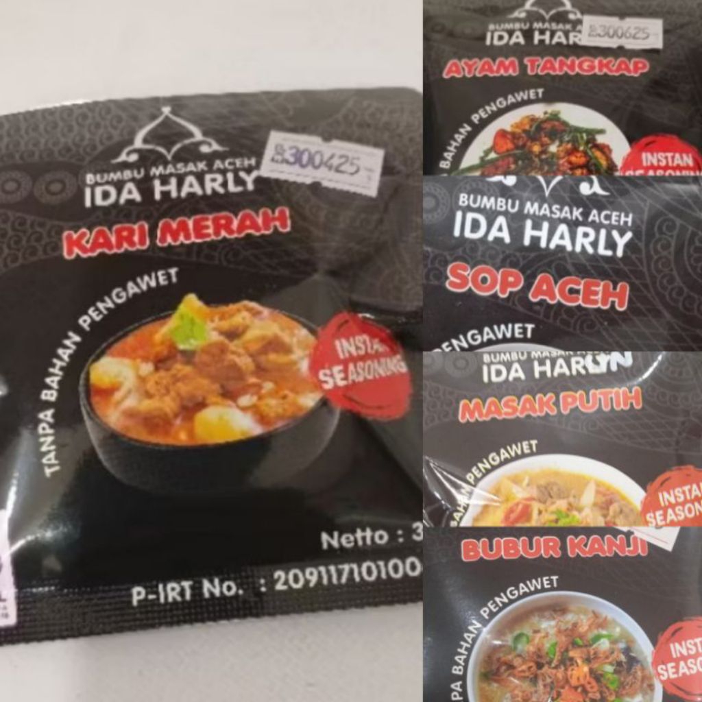 

IDA HARUN Bumbu Kering Masak Aceh | Kari Merah, Kanji, Ayam Tangkap, Sop Aceh, Gulai Bebek, Briyani Aceh