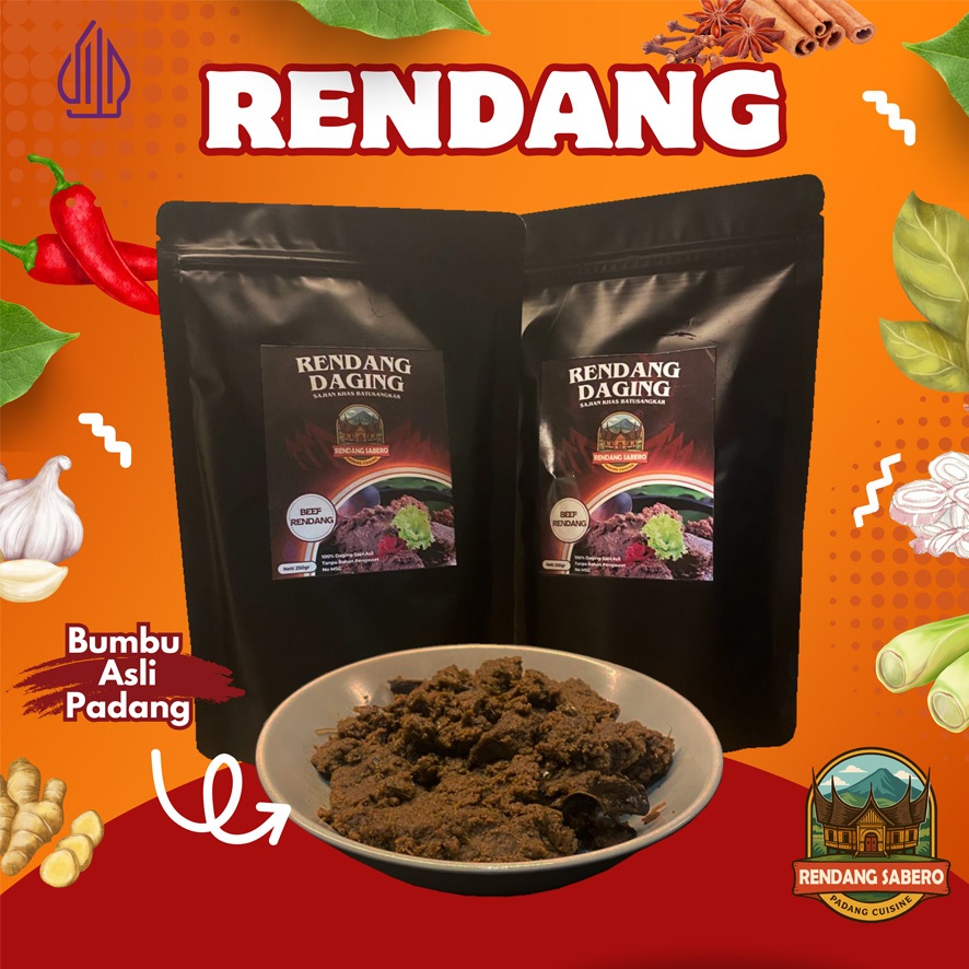 

Rendang Daging Sapi Frozen Khas Batusangkar Sumatera Barat 250 gr