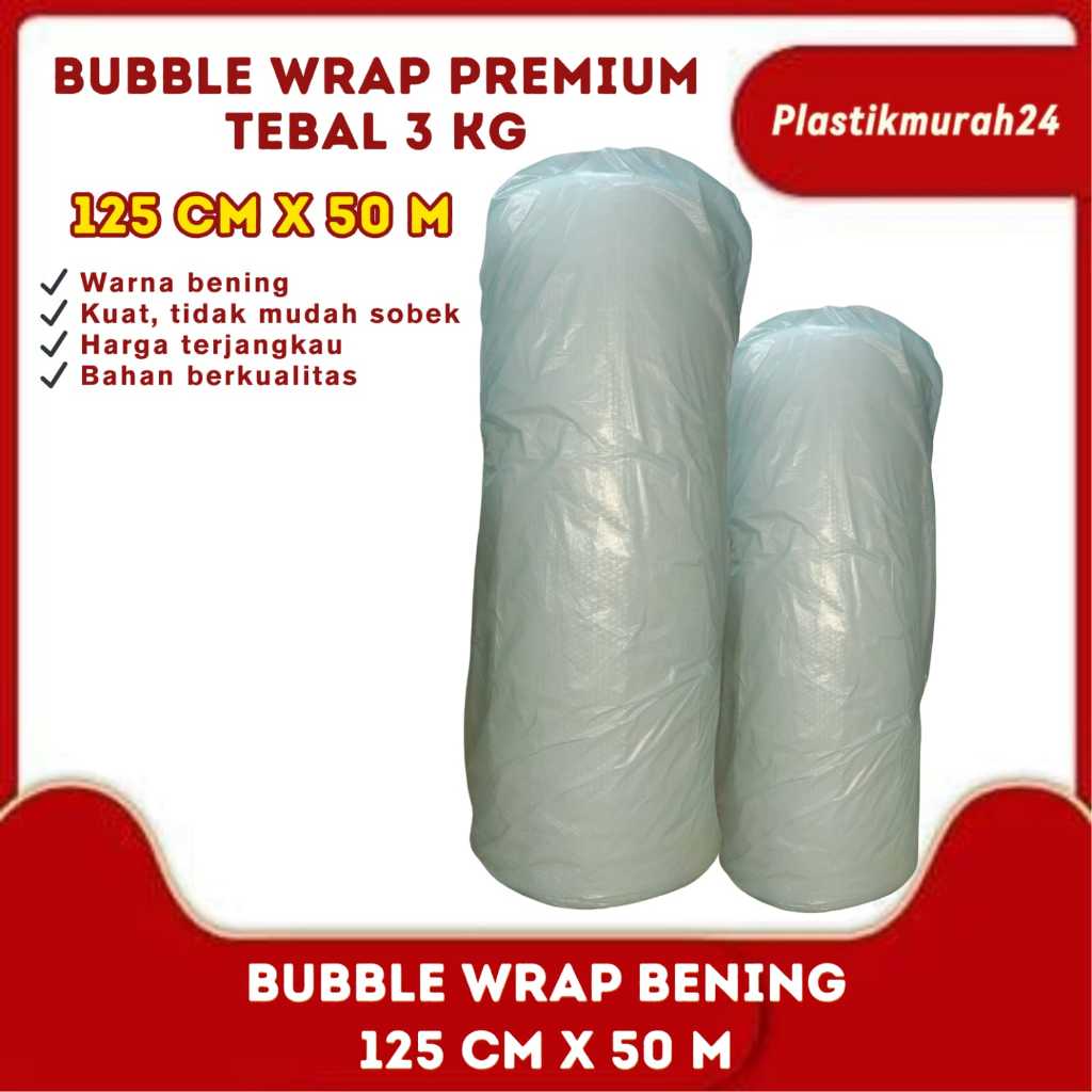 BUBBLE WRAP ROLL 125cm x 50M/ BUBBLE WRAP 3KG / BUBBLE PACKING