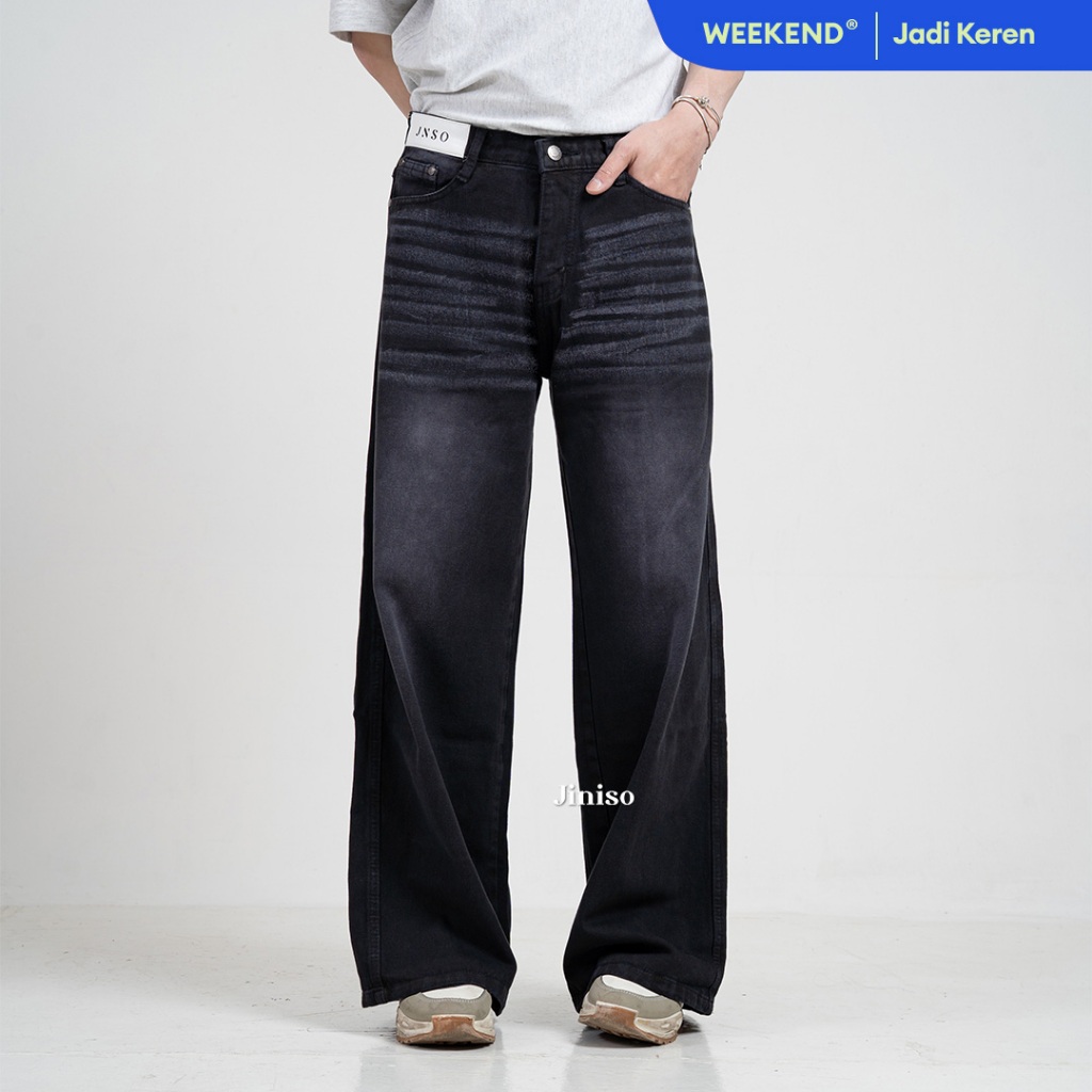 JINISO Oversize Baggy Loose Jeans Pria 781
