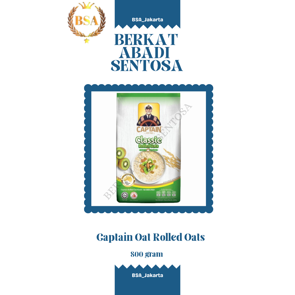 

Captain Oat Rolled Oats (800 gr)