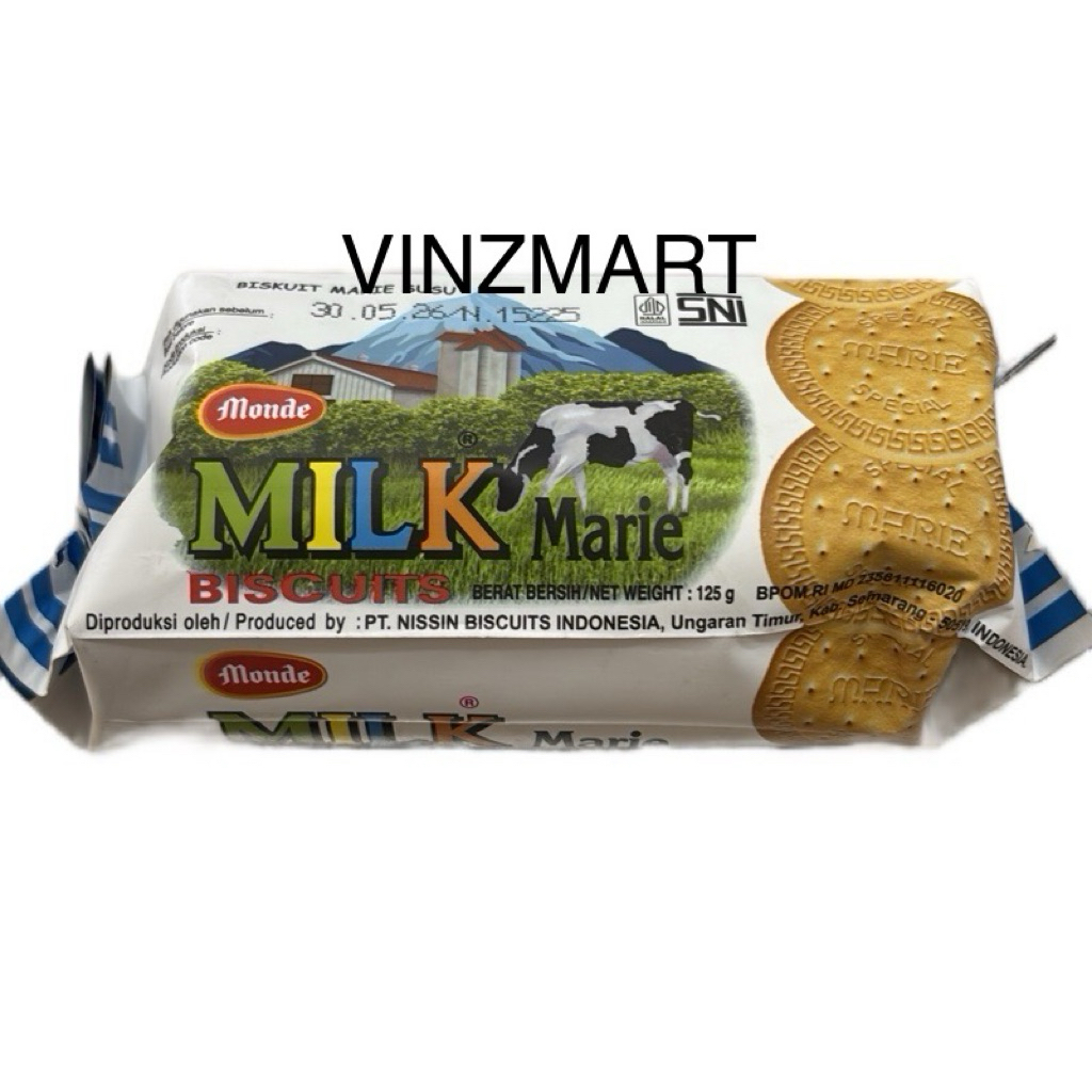 

(CUSTOM BARANG LAIN HARGA BEDA , SILAHKAN CHAT ADMIN) MONDE MILK MARIE 125g