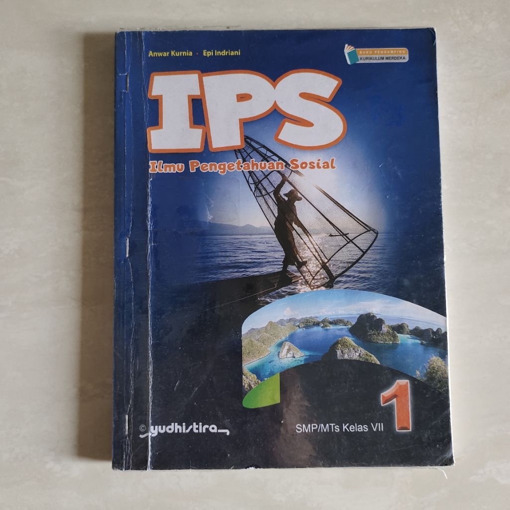 BUKU IPS KELAS VII / 1 SMP PENERBIT YUDHISTIRA (BUKU BEKAS Ori)