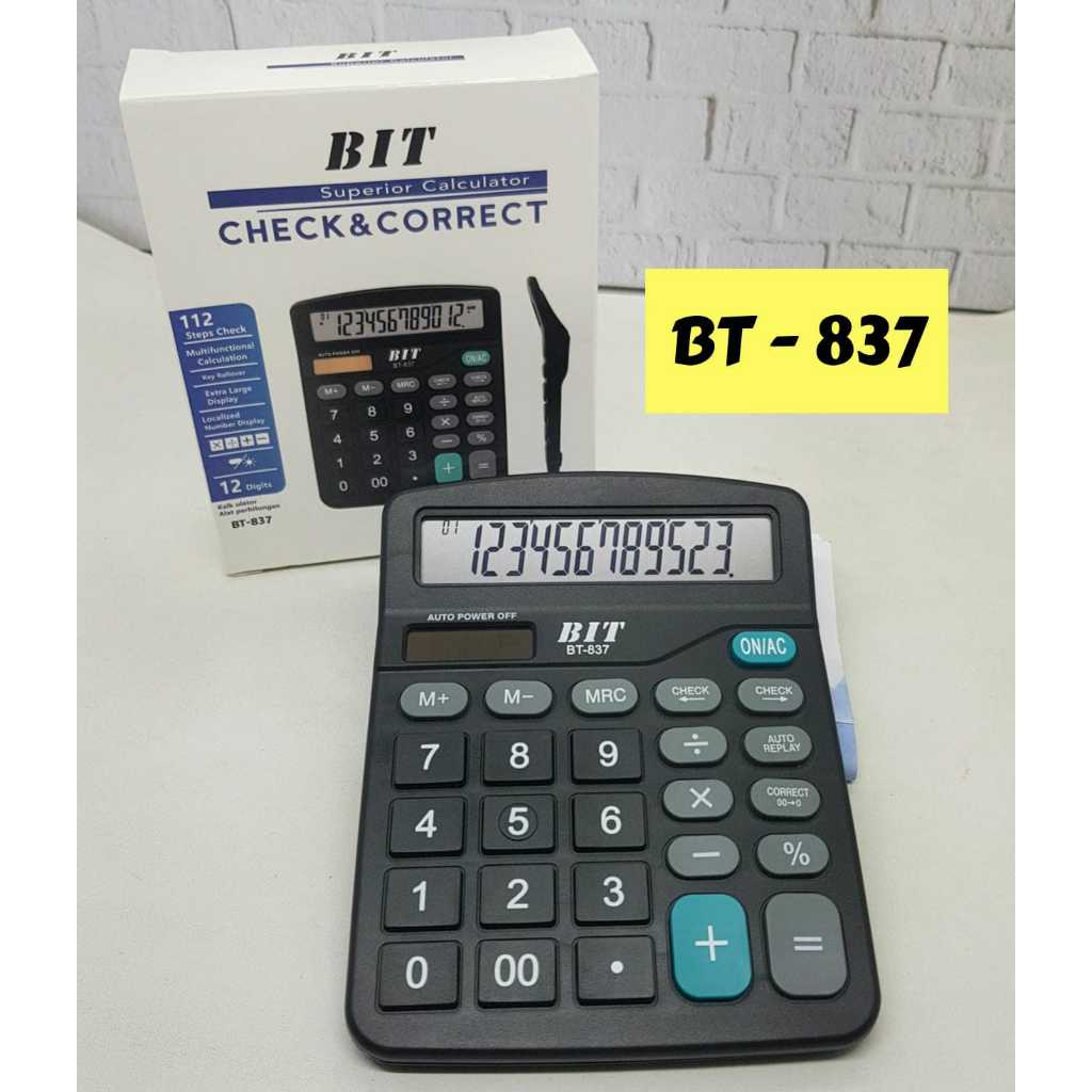 

BIT Kalkulator BT-512 12 digit Alat bantu hitung