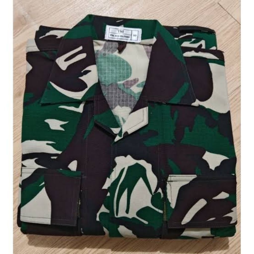 BAJU SERAGAM PDL TNI SRITEX 888 MICROPOLLY WOLL BALOTELLI ANTI LUNTUR