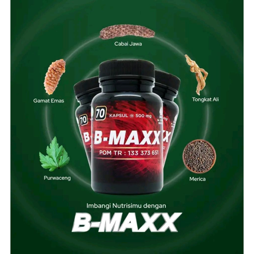 B-MAXX Suplemen Herbal Kapsul Untuk Memelihara Kesehatan Tubuh