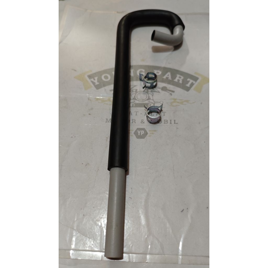 Selang Hawa pernapasan Mesin ke Box Filter Plus Klem Plat Honda Supra x fit dll Original
