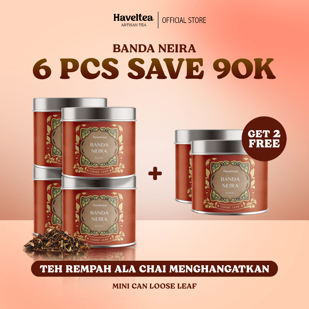 

Haveltea Banda Neira Artisan Tea Premium Teh Hitam Jahe Teh Rempah Herbal Black Tea Loose Leaf 15g
