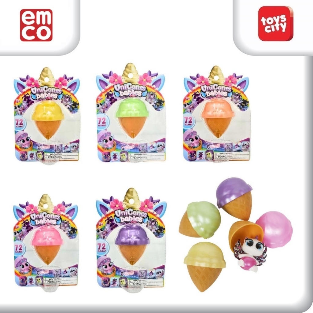 Emco Unicones Babies Surprise, 72 Babies to Collect - 1pc Mainan Kejutan Figur Bayi Unicones Mainan 
