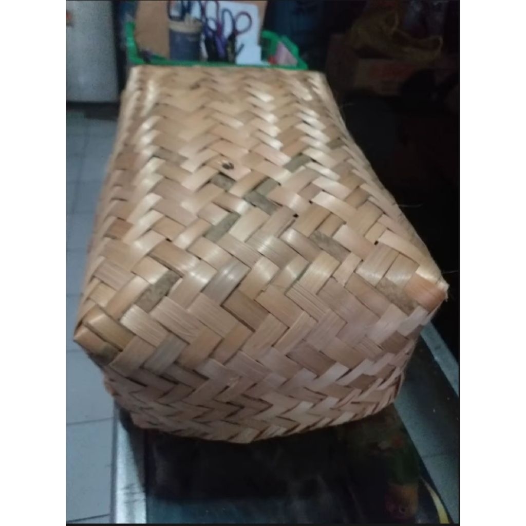 Besek burung merpati dara jumbo persegi 40x25x15 sepasang atas bawah