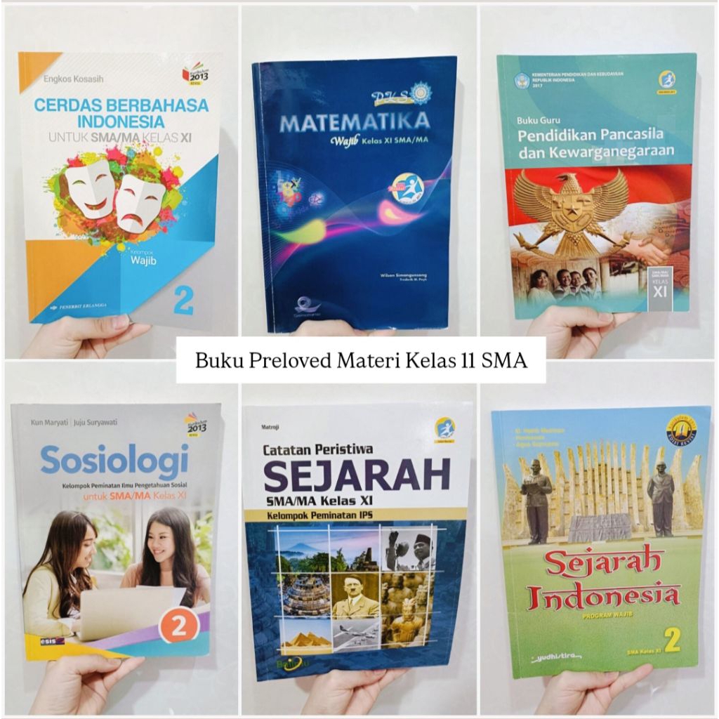 (NO CORETAN) Jual Buku Preloved Materi Kelas 11 SMA Jurusan IPS