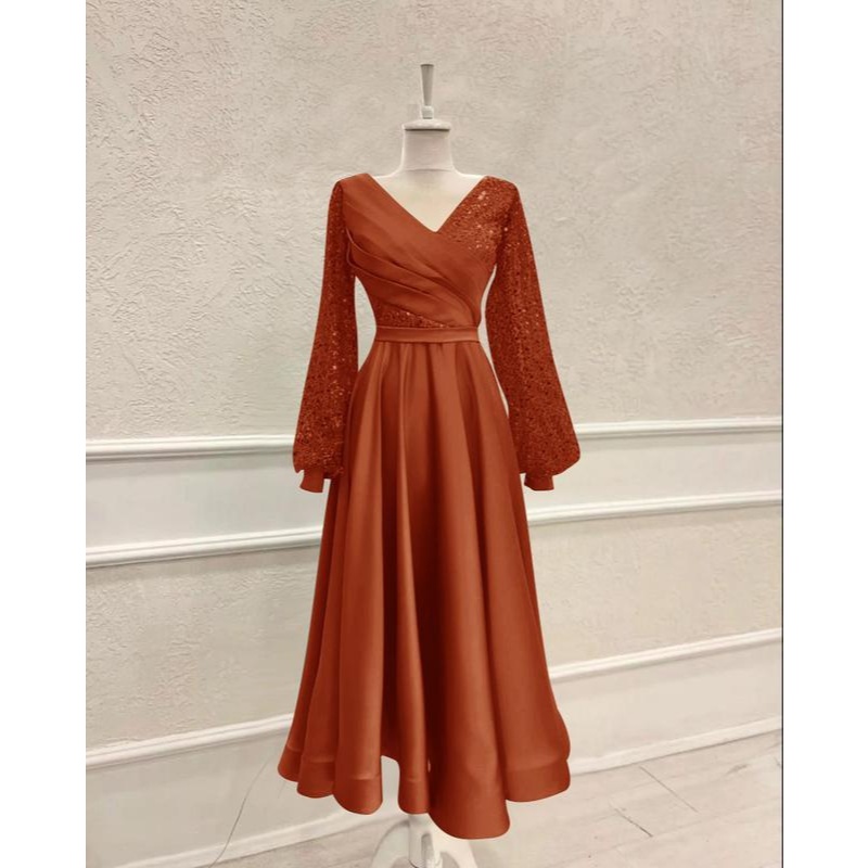 ZAKIRA - DRESS VALENTINA // DRESS WANITA // DRESS NATAL // DRESS PESTA // GAUN PANJANG // MAXI