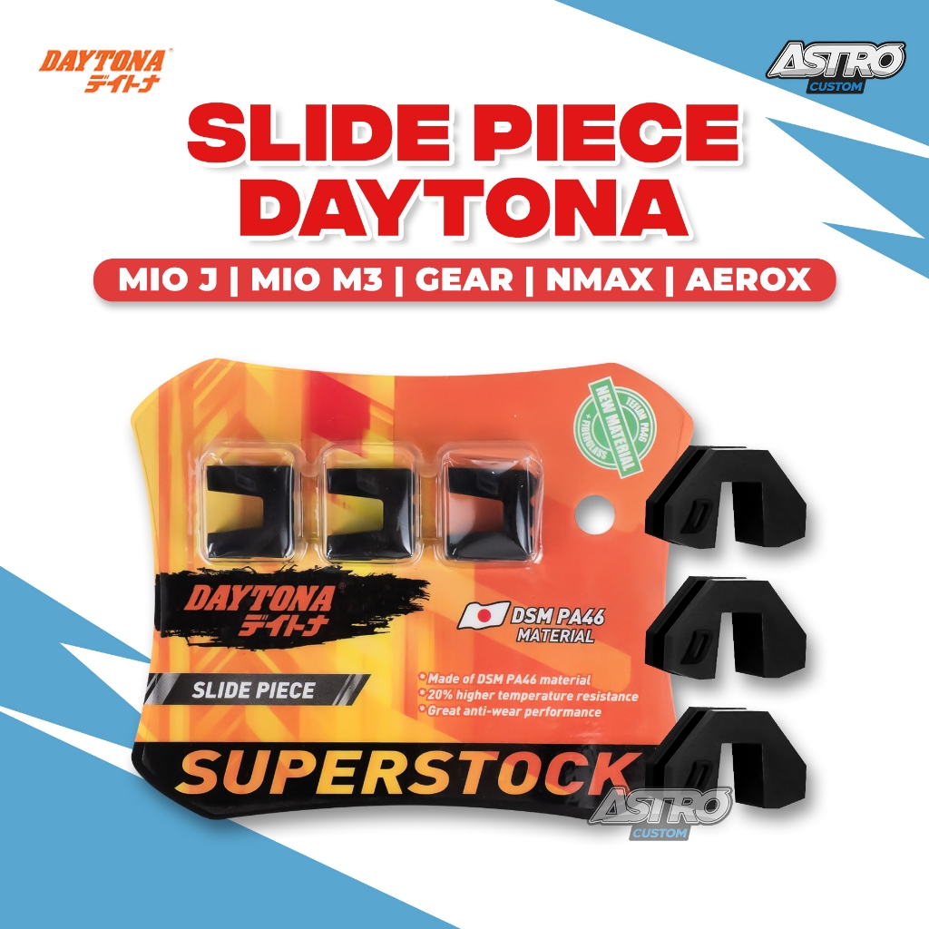 Daytona Slide Piece Nmax Aerox Lexi 155 Fazzio Freego Mio J M3 Karbu 115 125 5017 Upgrade CVT Racing