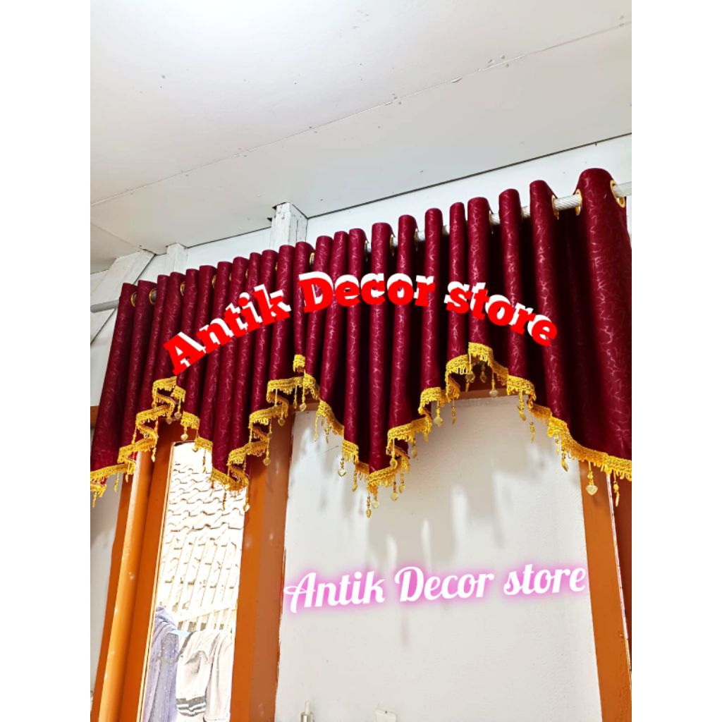 gorden poni mewah/poni gorden terbaru tercantik/tirai poni gordyn/poni gorden atas pintu/gorden pend