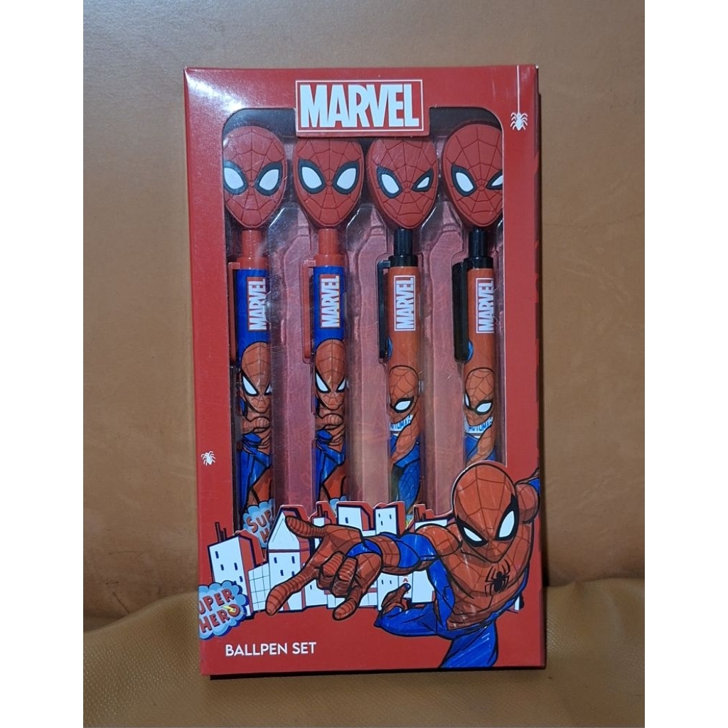 

Pulpen spiderman/pulpen tinta/alat tulis/pulpen karakter/pulpen isi 4 pcs/ballpoin 4 pcs