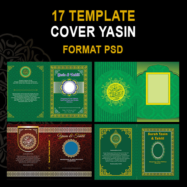 17 Template Cover Yasin Format PSD