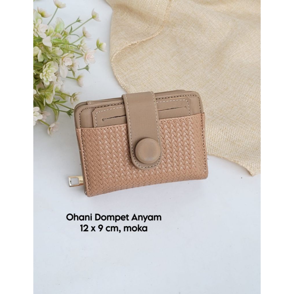 Ohani Dompet Anyam Wanita | Dompet Mini Lipat 12x9 cm