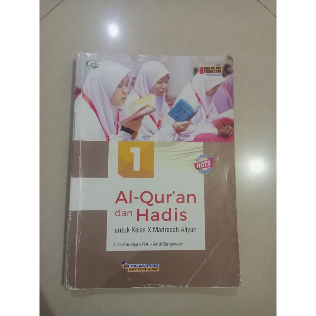 AL QURAN HADIS KELAS 10 MA TIGA SERANGKAI (BEKAS)