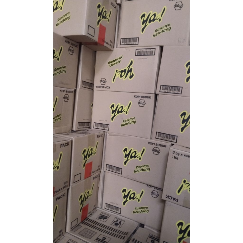 

kopi bubuk ya! 60g 1dus (50sashet)