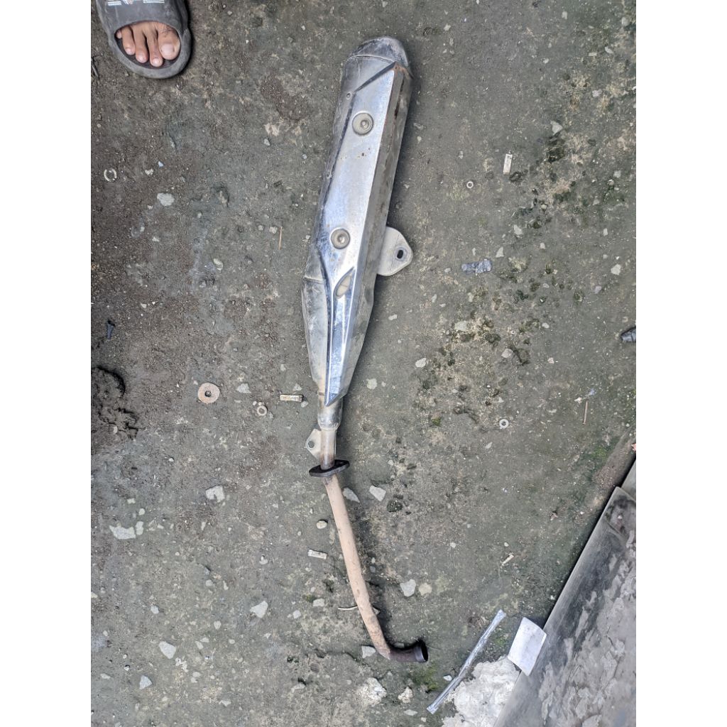 Knalpot supra x 125 Fi Original copotan