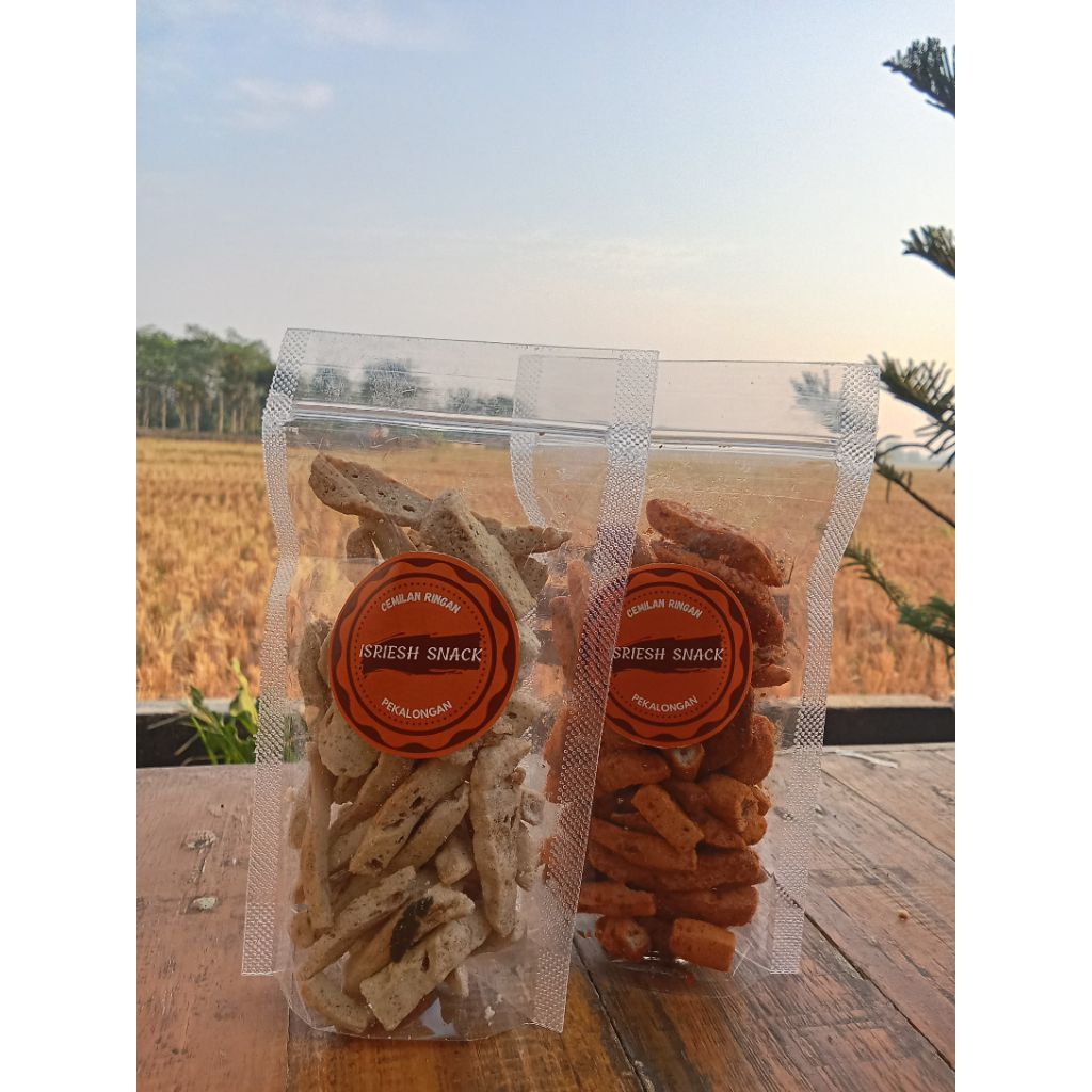 

isriesh Snack basreng pedas dan original