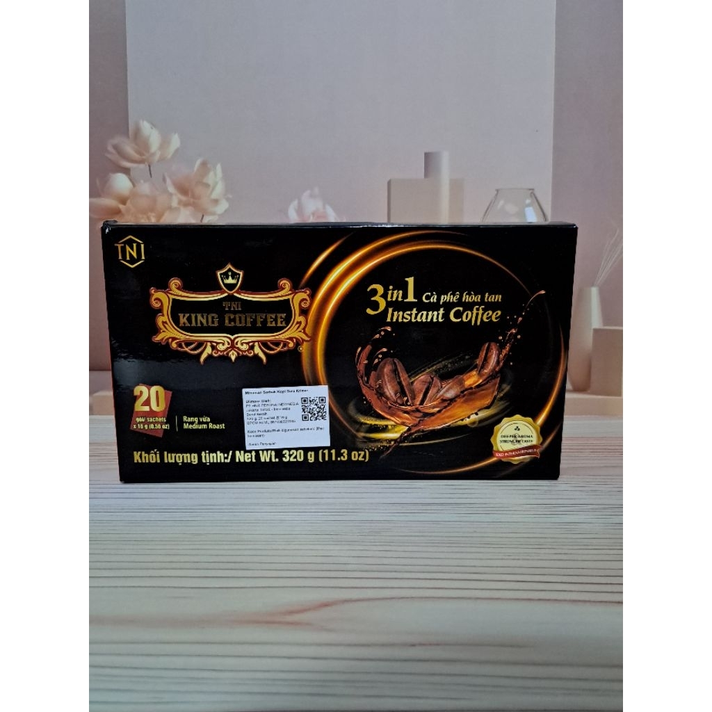 

King Coffee 3 in 1 isi 20 sachet/box