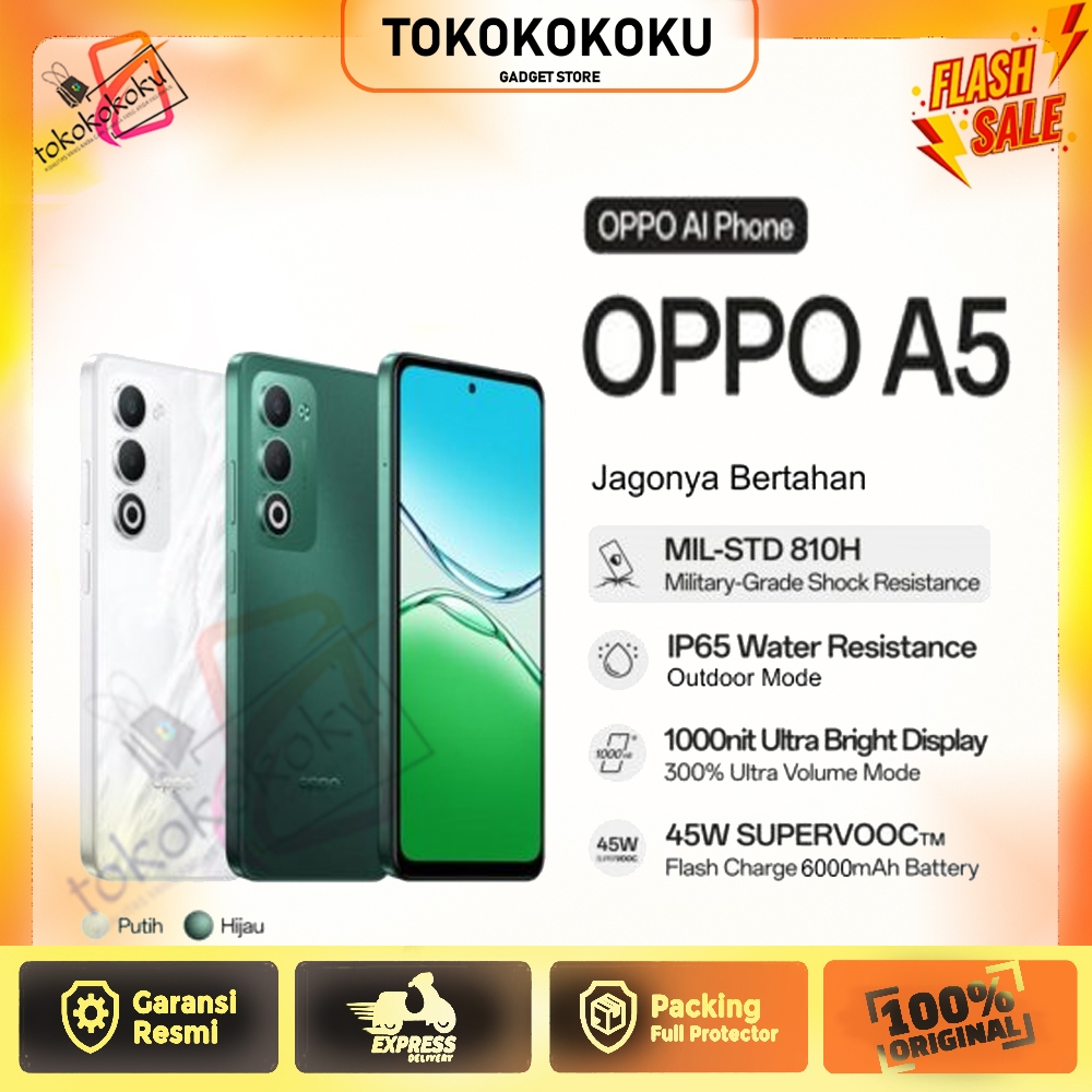 Oppo A5 LTE ram 8/128gb & 8/256gb | IP65 - Snapdragon 6s 4G Gen1 (11nm) | display 6,67 inch IPS-90Hz