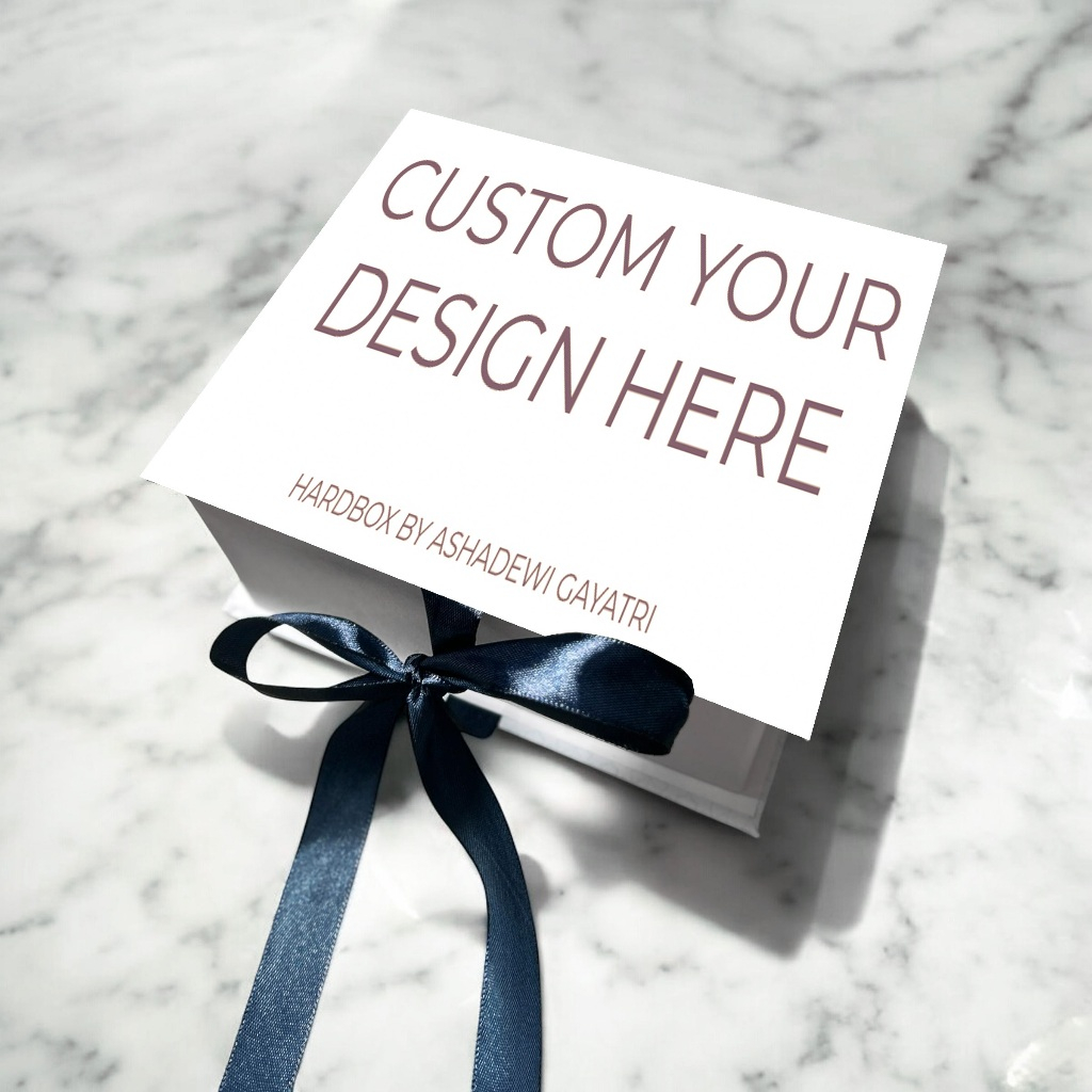 

HARDBOX BY ASHADEWI - CUSTOM COVER HARDBOX (17X15X8 CM) / BOX LEBARAN / CUSTOM / HAMPERS